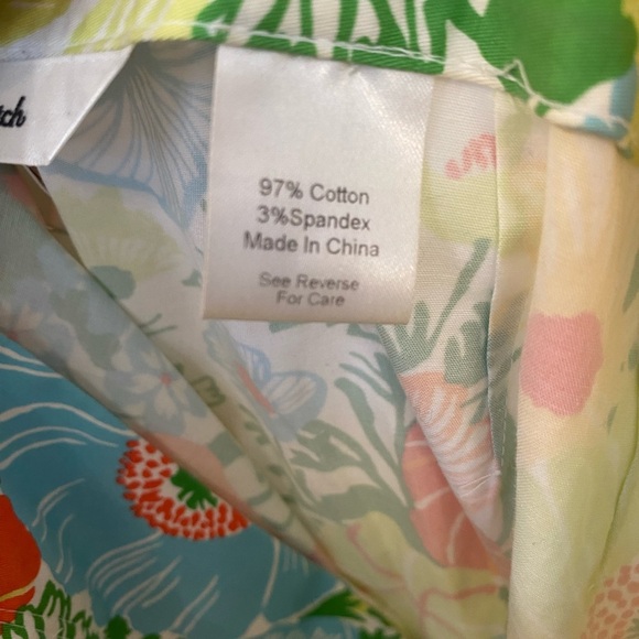 Talbots Spring Time Floral Cotton Skirt - Picture 6 of 6